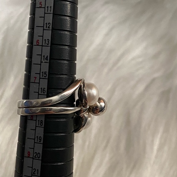 Silver 925 with pearls size 8 - Picture 2 of 7